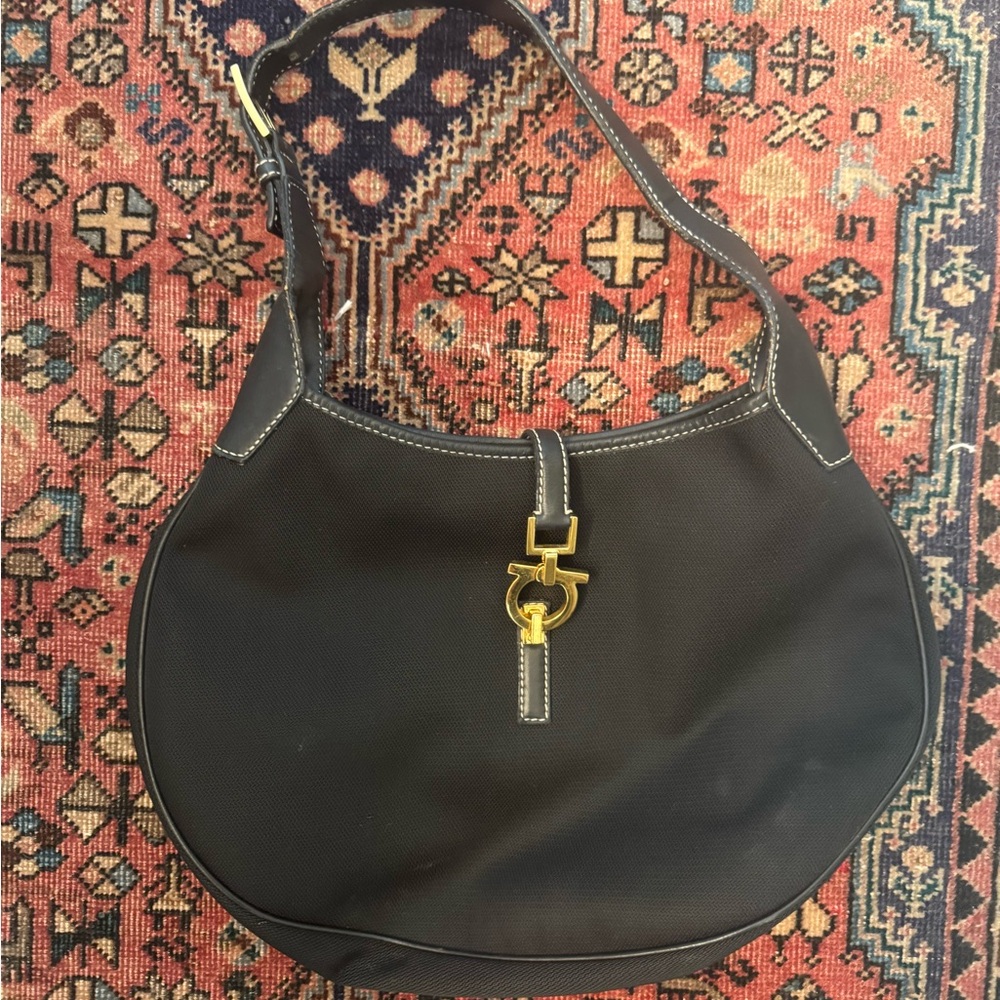 ferragamo shoulder bag, purchased vintage in Japan. beautiful piece.